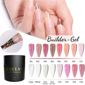 New Thick Nail Extender Extension DIY Nail Polish Color UV LED Builder Gel - Order description color number