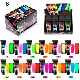 12 Color A Set Quick Extension Gel Sequins Set Nail Phototherapy Crystal Extension Gel Poly Gel Set - 06