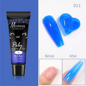 15ml a Piece Nail Crystal Fluorescent Extension Adhesive Without Paper Holder Painless Nail Extension Tool Phototherapy Nail Fluorescence Color Gel -