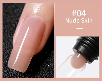 AS Brand 30ml Glitter Nude Pink Clear Polygels Acrylic Extension Hard Nail Gel Builder For Nails - 004#