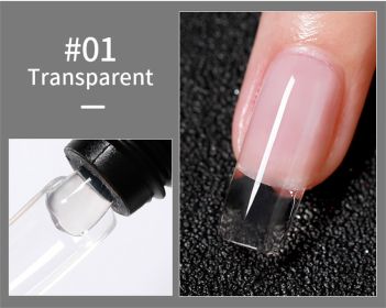 AS Brand 30ml Glitter Nude Pink Clear Polygels Acrylic Extension Hard Nail Gel Builder For Nails - 002#