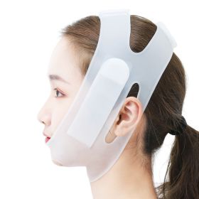 Women Chin Cheek Silicone Face Slimming Bandage Lift Up Belt V Line Face Shaper Facial Anti Wrinkle Strap Skin Care Beauty Tools - White