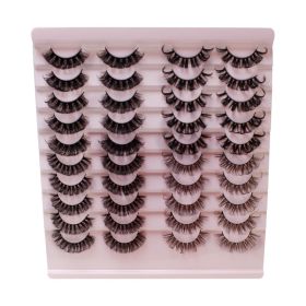 20 Pairs of False Eyelashes Three-Dimensional Thick Natural Curl Warped - 3