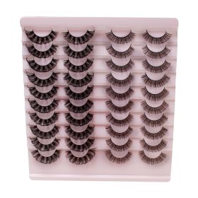 20 Pairs of False Eyelashes Three-Dimensional Thick Natural Curl Warped - 4