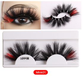 Color Mink Hair False Eyelashes Naturally Fit Thick Eyelashes - 1