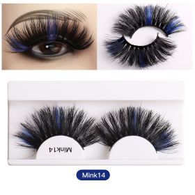 Color Mink Hair False Eyelashes Naturally Fit Thick Eyelashes - 14