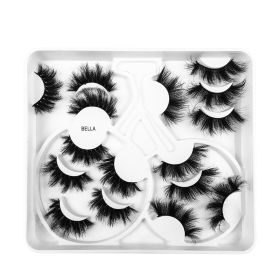 Multi-Level False Eyelashes 8 Pairs Of Natural Thick False Eyelashes - BELLA