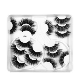 Multi-Level False Eyelashes 8 Pairs Of Natural Thick False Eyelashes - BRAZIL