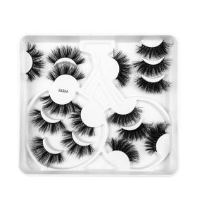 Multi-Level False Eyelashes 8 Pairs Of Natural Thick False Eyelashes - SHSHA