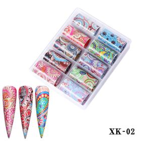 1 Box Nail art decoration starry sky sticker nail sticker nail decal - XK-02