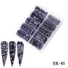 1 Box Nail art decoration starry sky sticker nail sticker nail decal - XK-05