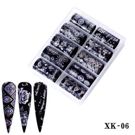 1 Box Nail art decoration starry sky sticker nail sticker nail decal - XK-06