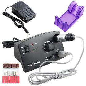 1 Set Nail polisher electric polisher nail electric polisher nail polisher nail polish remover 30000 turns - black