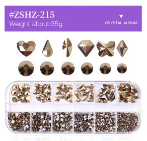 1 Box Different Shape Nail Stones 3D DIY Nail Art Crystal  Diamond Decoration Rhinestone - #ZSHZ-215