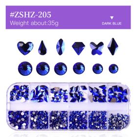 1 Box Different Shape Nail Stones 3D DIY Nail Art Crystal  Diamond Decoration Rhinestone - #ZSHZ-205