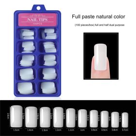 100pcs a box;  Nail Pieces;  French Nail Pieces;  Fake Nails;  Full Cover;  Half Cover Nail Tips;  DIY Nail Tips - 06