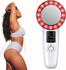 6 in 1 Body Slimming Device, LED High-Frequency Facial Skin Care Machine - White