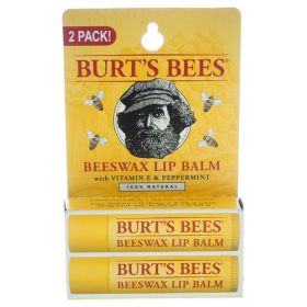 Beeswax Lip Balm Twin Pack by Burts Bees for Unisex - 2 x 0.15 oz Lip Balm - Unisex - 2 x 0.15 oz