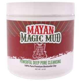 Powerful Deep Pore Cleansing Sodium Bentonite Clay by Mayan Magic Mud for Unisex - 16 oz Cleanser - Unisex - 16 oz