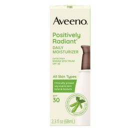 Aveeno Positively Radiant Daily Face Moisturizer Lotion with SPF 30, 2.3 oz - Aveeno