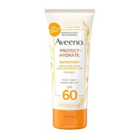 Aveeno Protect + Hydrate Face Sunscreen Lotion with SPF 60, 2.0 fl oz - Aveeno