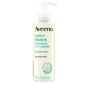 Aveeno Calm + Restore Gentle Nourishing Oat Face Cleanser, 7.8 fl oz - Aveeno