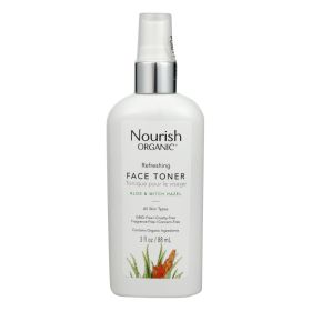 Nourish Organic Face Toner - Refreshing And Balancing - Rosewater And Witch Hazel - 3 Oz - Default