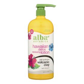 Alba Botanica - Hawaiian Detox Body Lotion - Anti-pollution Volcanic Clay - 32 Oz - Default