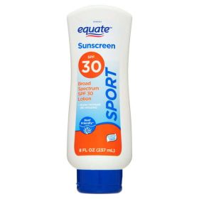 Equate Sport Broad Spectrum Sunscreen Lotion, SPF 30, 8 fl oz - Equate