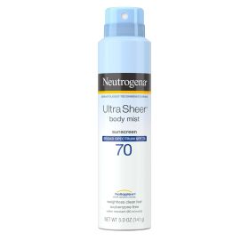 Neutrogena Ultra Sheer Lightweight Sunscreen Spray, SPF 70, 5 oz - Neutrogena