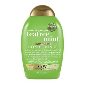 OGX Extra Strength Refreshing Scalp + Teatree Mint Daily Conditioner with Peppermint Oil & Witch Hazel, 13 fl oz