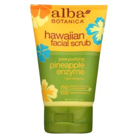 Alba Botanica - Hawaiian Pineapple Enzyme Facial Scrub - 4 Fl Oz - Default