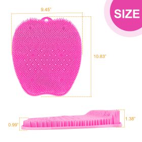 Shower Foot Scrubber Foot Massager Exfoliation Cleaner Mat Improve Foot Circulation Scrubber Foot Pain Relief Mat - Pink