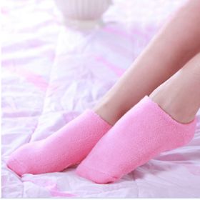 Moisturize Soften Repair Cracked Skin Gel Spa Collagen Gloves/Socks Foot Care Tools - Socks