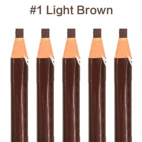 5pcs/Set Eyebrow Pencil Makeup Eyebrow Enhancers Cosmetic Art Waterproof Tint Stereo Types Coloured Beauty Tools Free Shipping - 1-Light Brown