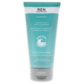 Clearcalm 3 Clarifying Clay Cleanser by REN for Unisex - 5.1 oz Cleanser - Unisex - 5.1 oz