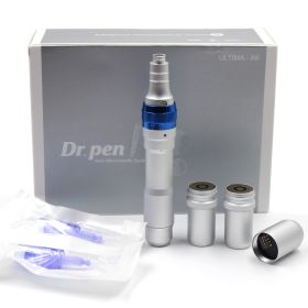 Dr. Pen A6 Electric Derma Pen Stamp Auto MicroNeed1e Roller Wireless Rechargeable 2x 12Pin Cartridges - 1 Piece