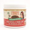 Pride Of India - Herbal Hair Color Powders, 454 grams (16 oz) (Pure Henna Cream - Natural - W Gloves) - Beauty