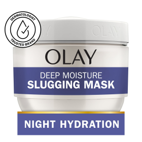 Olay Deep Moisture Slugging Wash-Off Mask With Shea Butter, Fragrance Free, All Skin Types, 3.4 oz - Olay