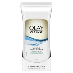 Olay Cleanse Gentle Facial Cloths, Fragrance Free, 30 count - Olay