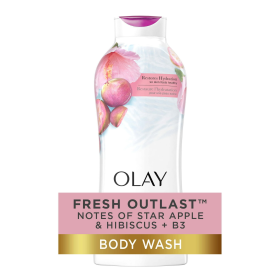 Olay Fresh Outlast Body Wash, Star Apple & Hibiscus, 22 fl oz - Olay