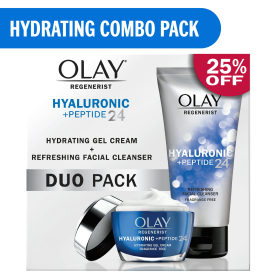 Olay Skincare Regenerist Hyaluronic + Peptide 24 Duo Pack, Soothes Dryness, Skin Care Gift Set, 5/1.7 oz - Olay