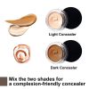 Double Color Waterproof Tattoo Concealer Sweat Proof Skin Brighten Foundation Cover Birthmark Scars Concealer Gouache Cosmetic - 1Set