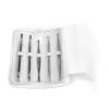 5 Pcs Blackhead Remover Kit Pimple Comedone Extractor Tool Set Stainless Steel - White