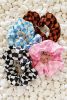 Checkerboard Hair Scrunchie Set Of 4