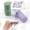 Green Tea Cleansing Solid Mask Purifying Clay Stick Mask Oil Control Anti-Acne Eggplant Skin Care Whitening Care Face TSLM1 - purple